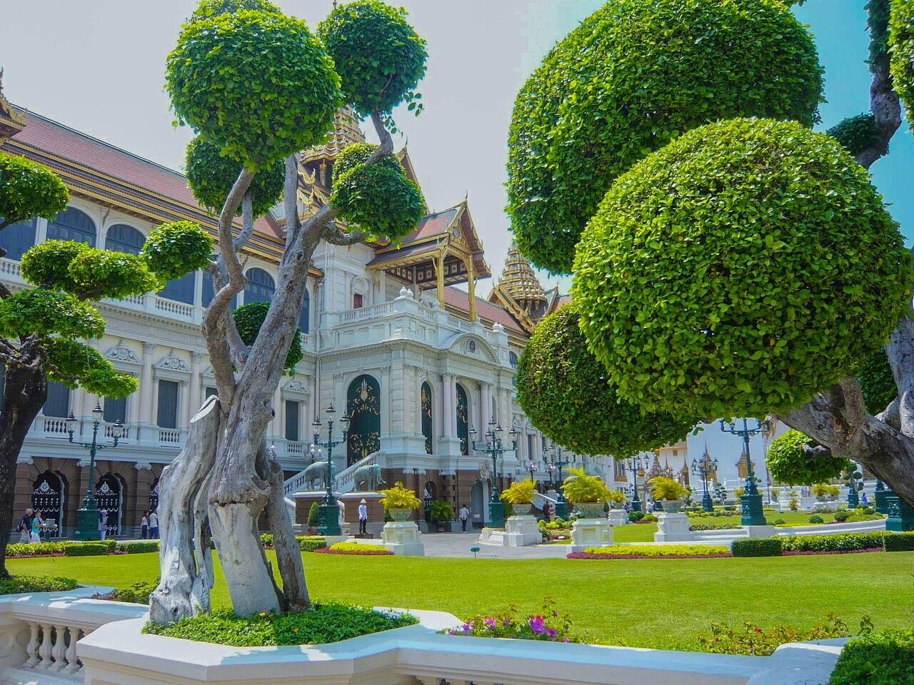 Bonsai in the garden of Grand Palace Royal Bangkok